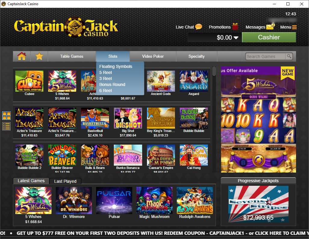 captain jack online casino review