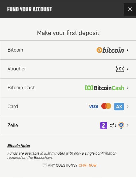 cant deposit with bitcoin ignition casino