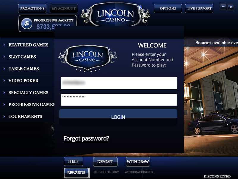 Lincoln casino codes