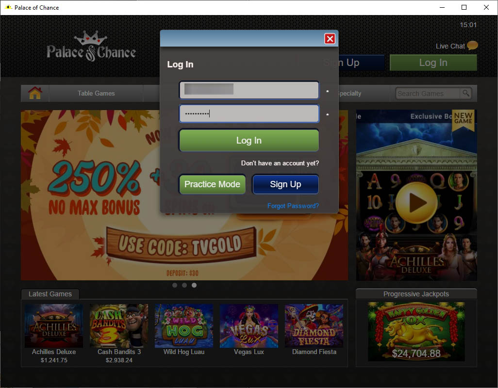 dreams casino instant play login