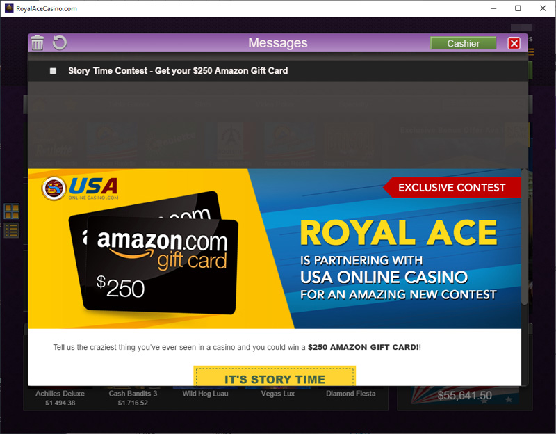 royal ace casino weekly insurance